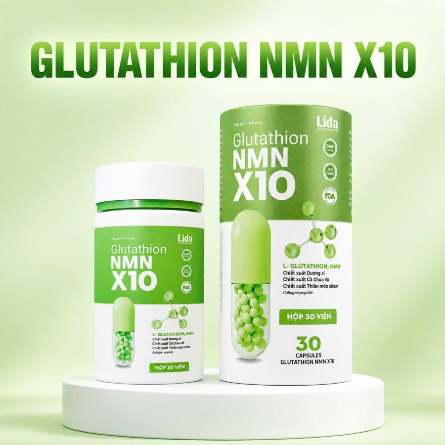 Thực phẩm bổ sung Glutathion NMN X10